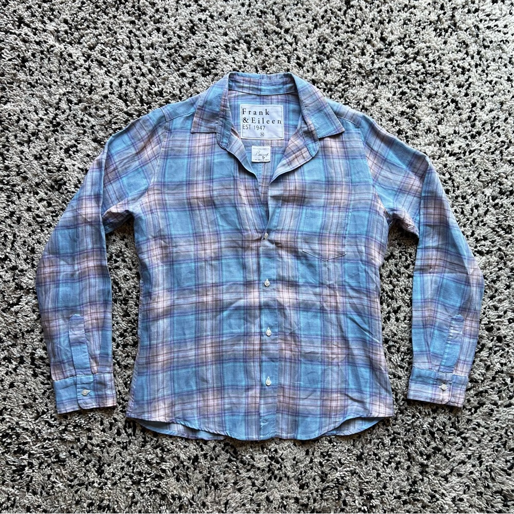 Frank & Eileen Blue Plaid Button Down Shirt